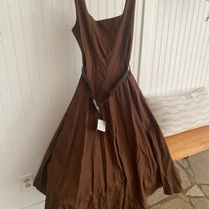 Zara Chocolate Brown Maxi Dress